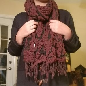 Brown & Black Slinky Scarf